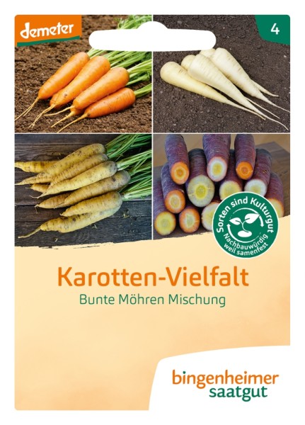 Karotten - Vielfalt - Bunte Möhren-Mischung - Bio