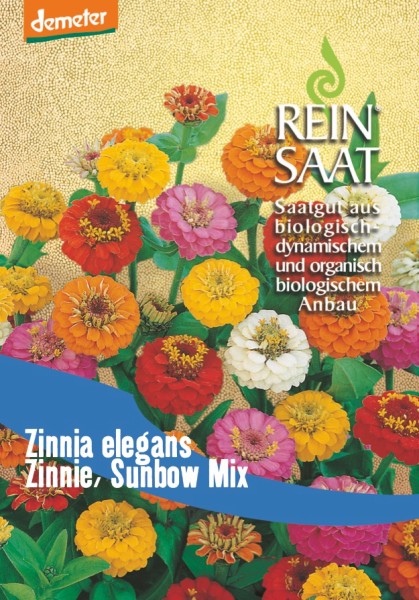 Zinnie, Sunbow Mix - Zinnia elegans - Bio