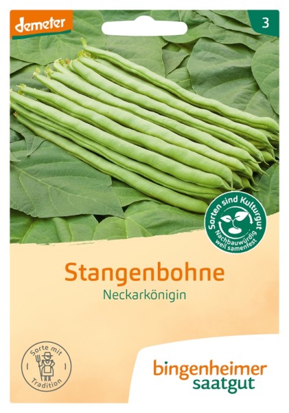 Stangenbohne - Neckarkönigin - Bio